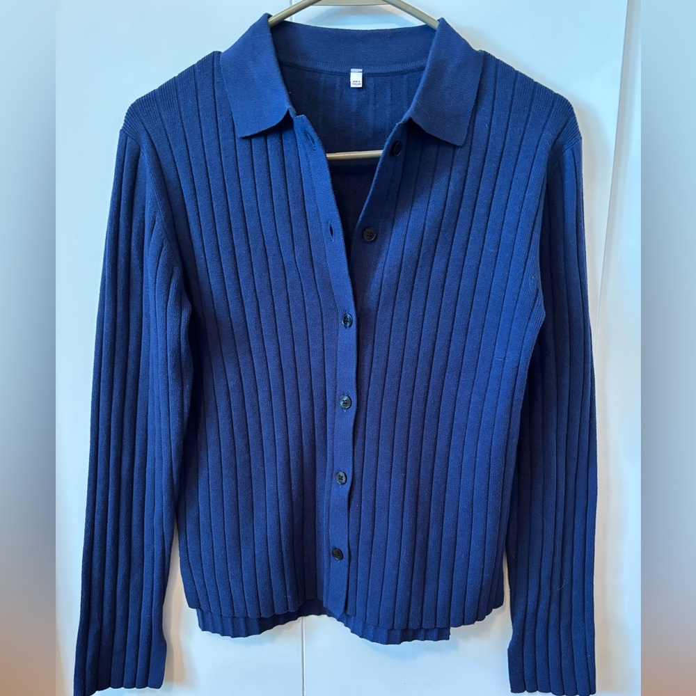 Collared cardigan